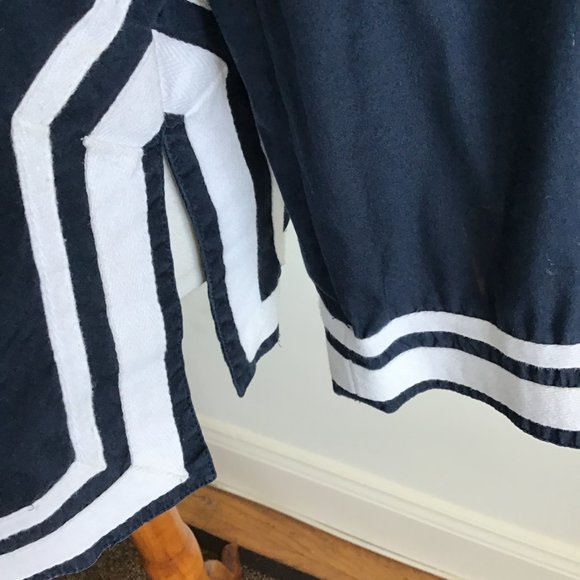 Stretch Blue Button Down Top Shirt Small - Picture 3 of 7